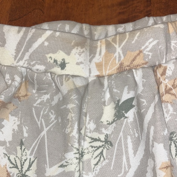 Eutten cream and grey high waisted fleece jogger sweat pants size large new - Picture 6 of 13